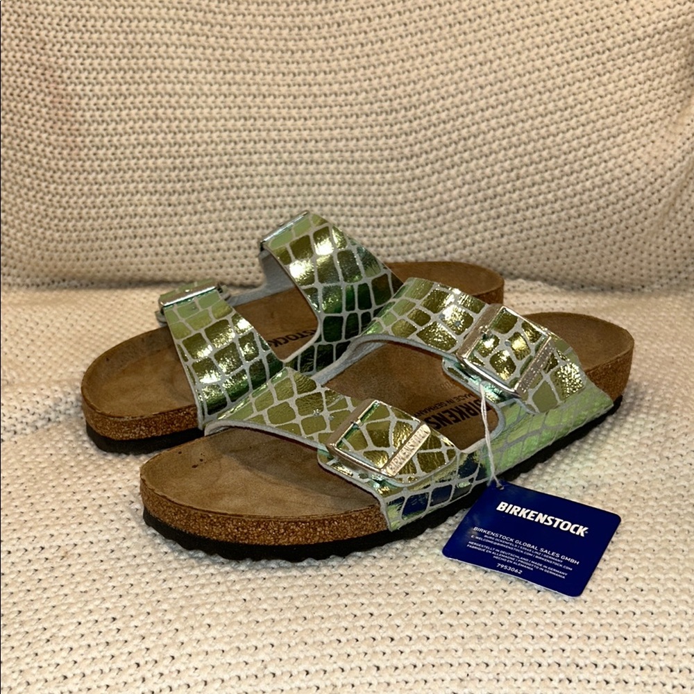 Birkenstock Green Sandals with Adjustable Straps